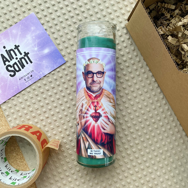 Saint Stanley Tucci Prayer Candle