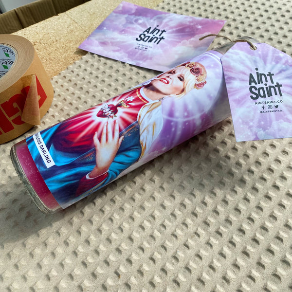 Saint Patsy Stone | Joanna Lumley | Absolutely Fabulous Prayer Candle