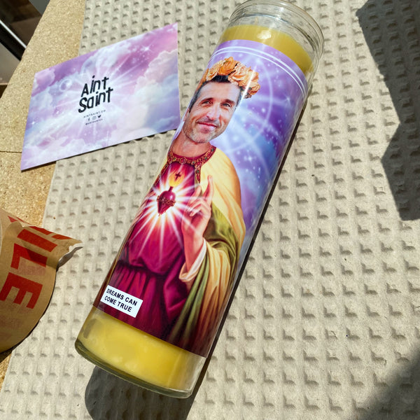 Saint Patrick Dempsey Prayer Candle