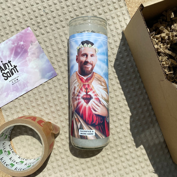 Saint Lionel Messi Prayer Candle
