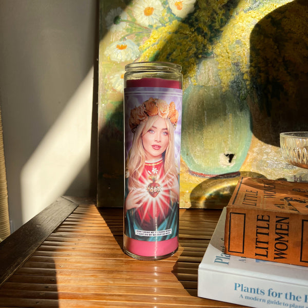 Saint Sabrina Carpenter Prayer Candle