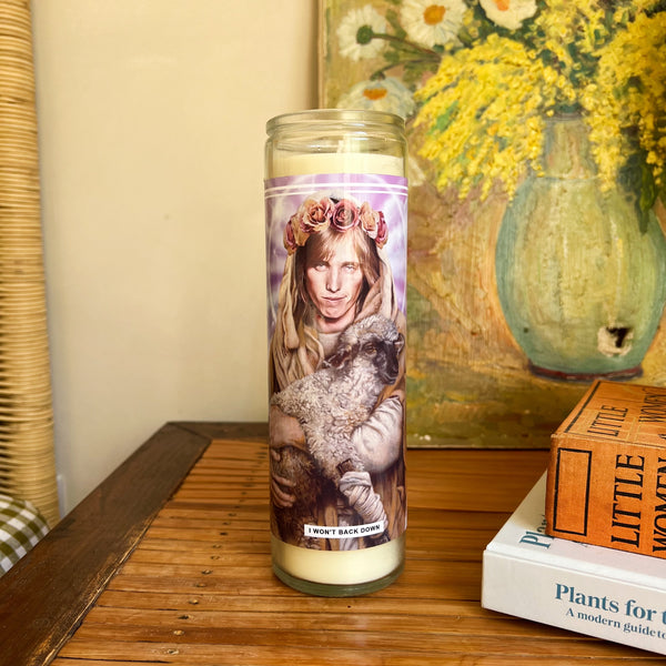Saint Tom Petty Prayer Candle