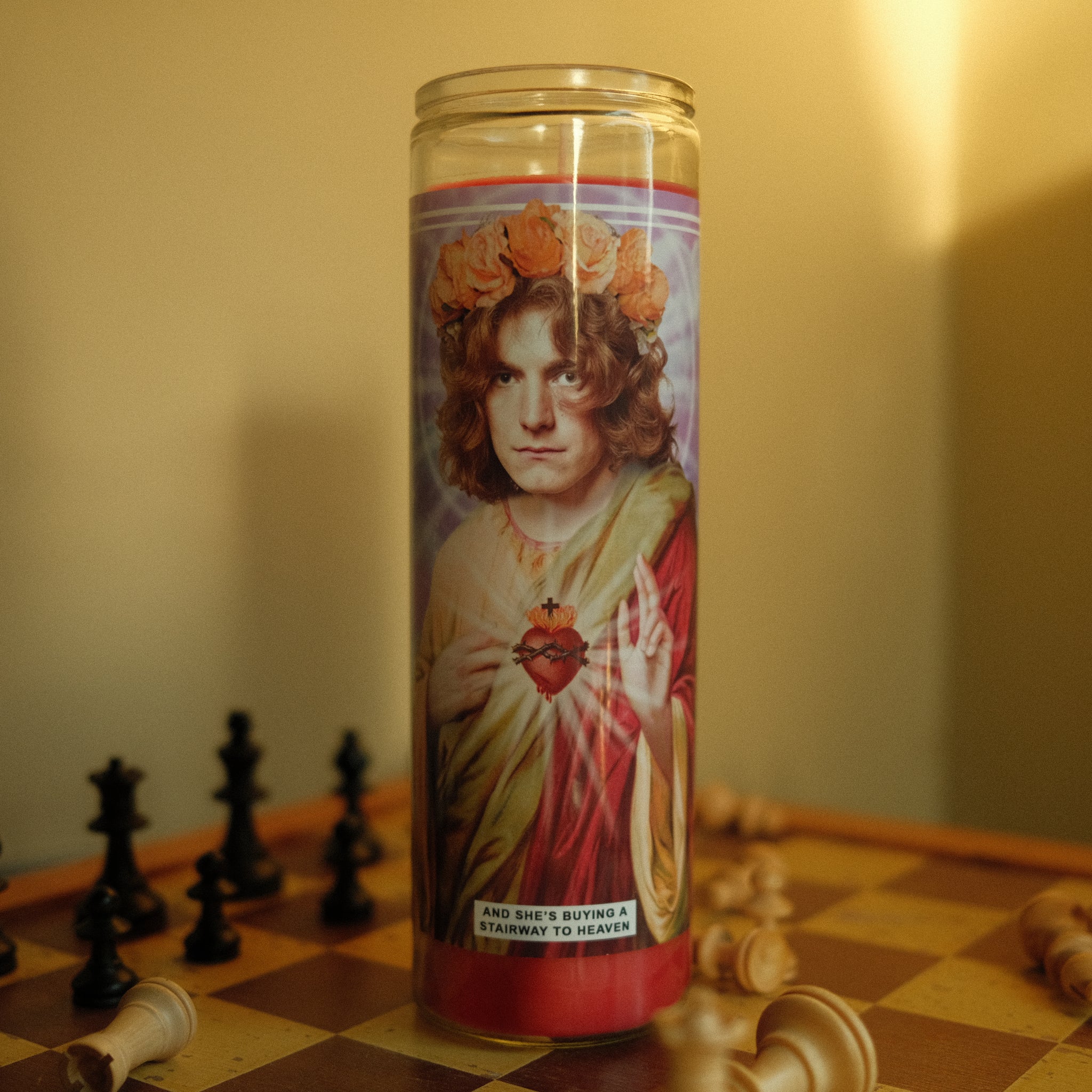 Saint Robert Plant | Led Zeppelin Prayer Candle