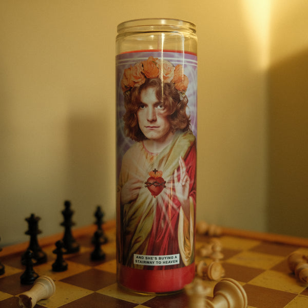 Saint Robert Plant | Led Zeppelin Prayer Candle