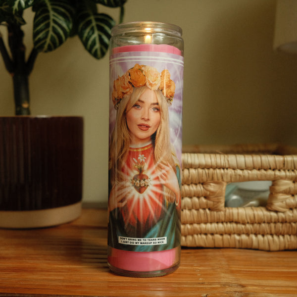 Saint Sabrina Carpenter Prayer Candle
