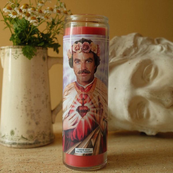 Saint Tom Selleck | Magnum P.I. Prayer Candle