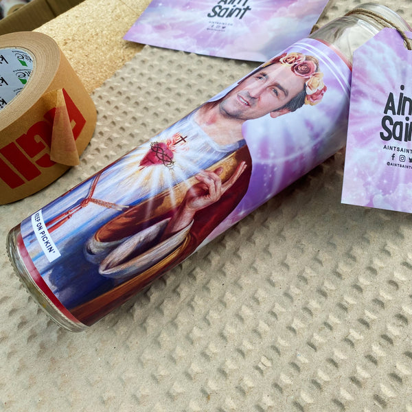 Saint Mike Wolfe Prayer Candle