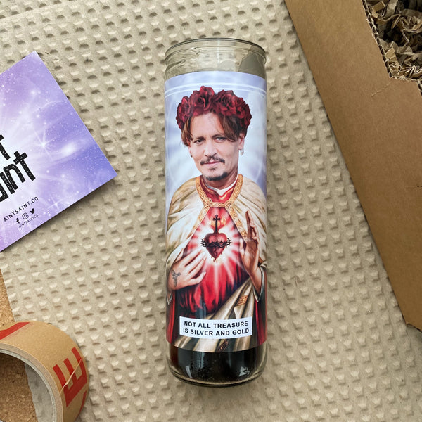 Saint Johnny Depp Prayer Candle