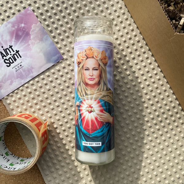 Saint Jennifer Coolidge Prayer Candle