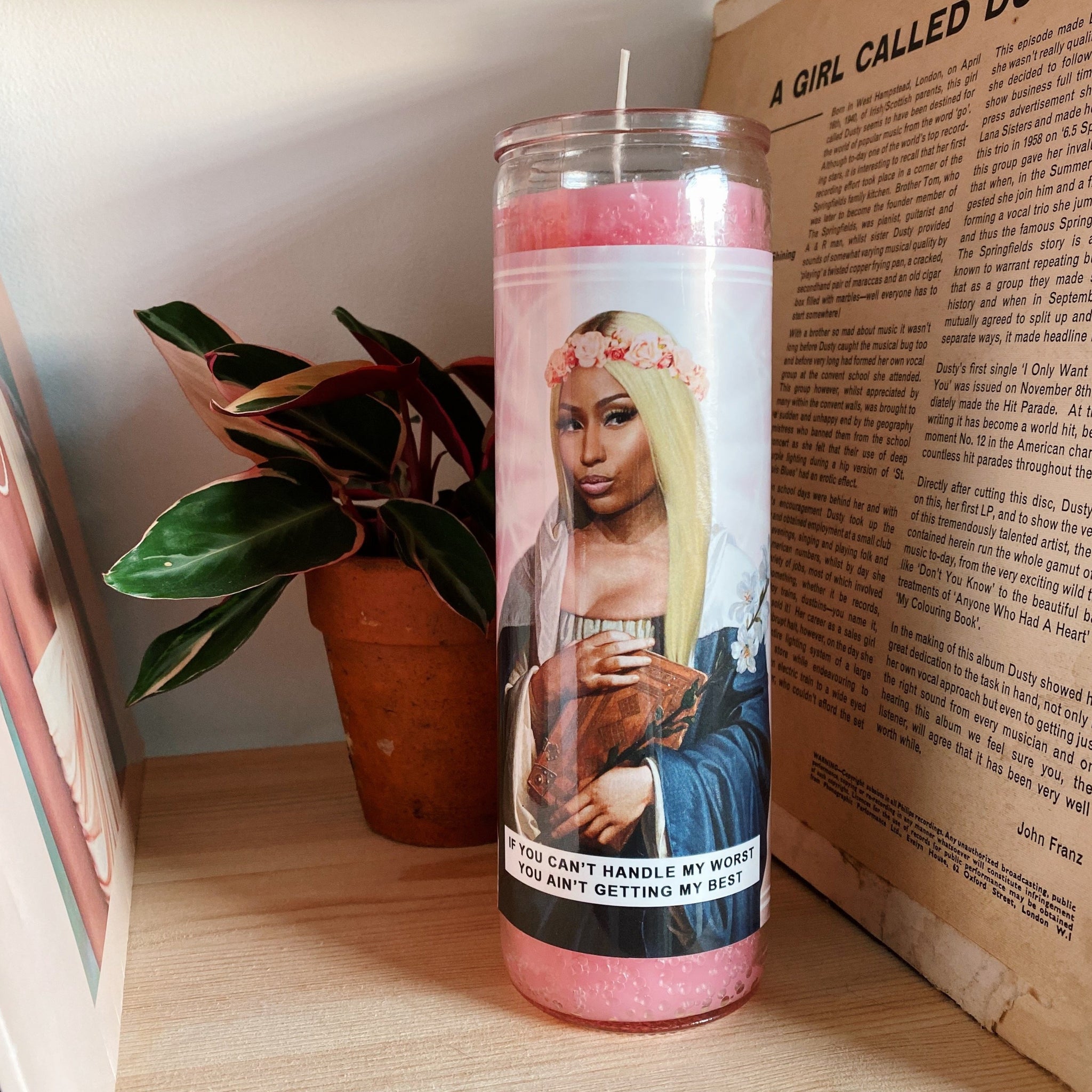Saint Nicki Minaj Prayer Candle