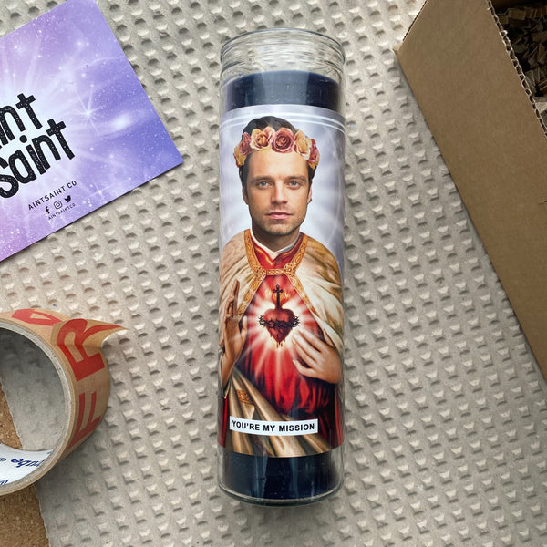 Saint Sebastian Stan Prayer Candle