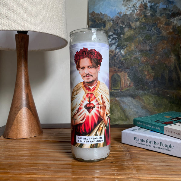 Saint Johnny Depp Prayer Candle