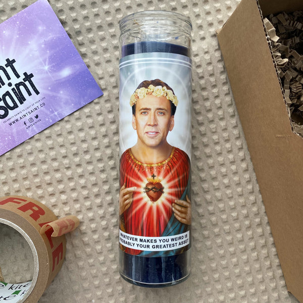 Saint Nicolas Cage Prayer Candle