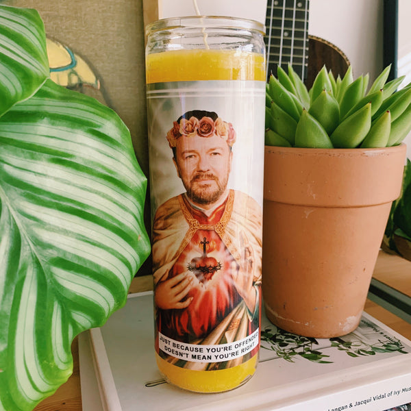 Saint Ricky Gervais Prayer Candle