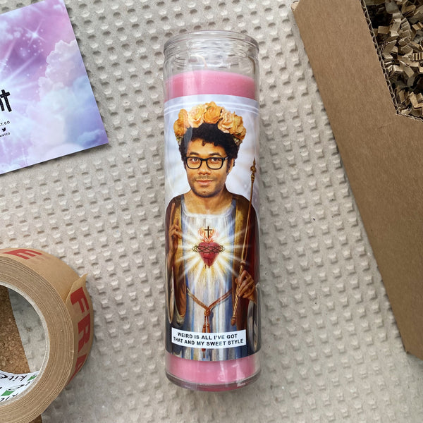 Saint Richard Ayoade | Maurice Moss | The IT Crowd Prayer Candle
