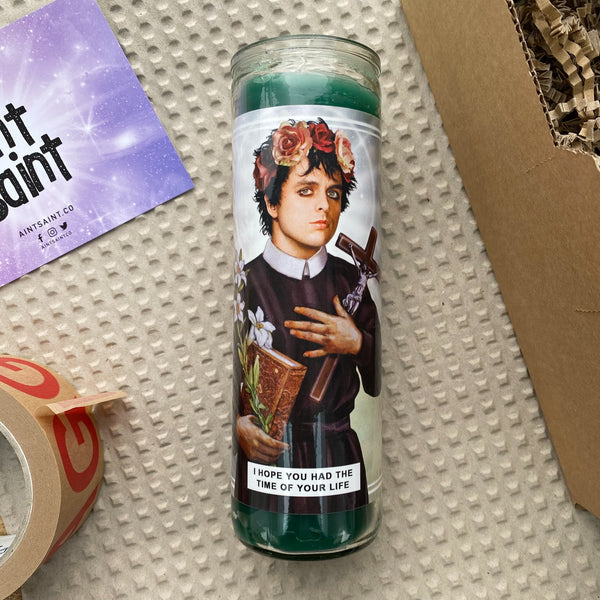 Saint Billie Joe Armstrong | Green Day Prayer Candle