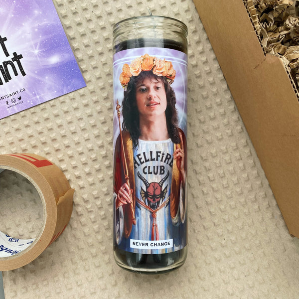 Saint Eddie Munson | Joseph Quinn Prayer Candle