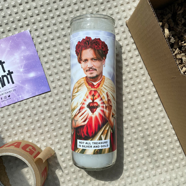 Saint Johnny Depp Prayer Candle