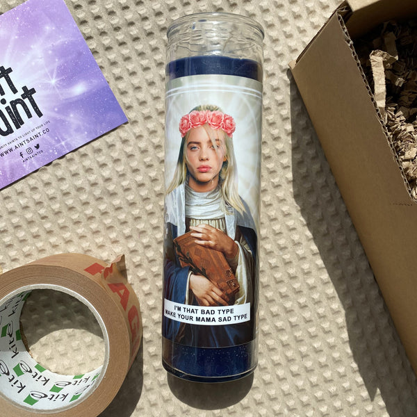 Saint Billie Eilish Prayer Candle