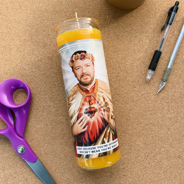 Saint Ricky Gervais Prayer Candle