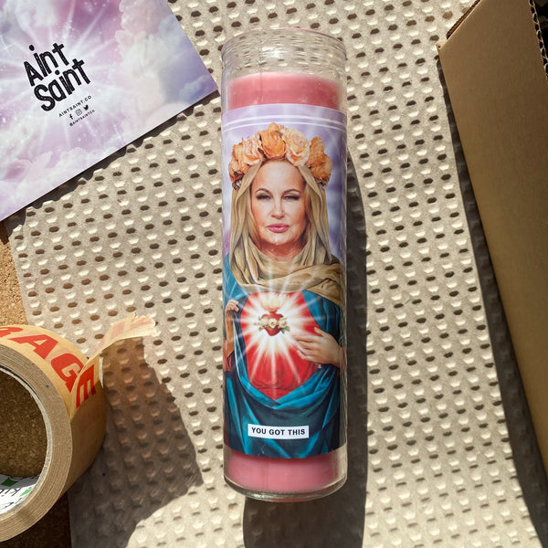 Saint Jennifer Coolidge Prayer Candle