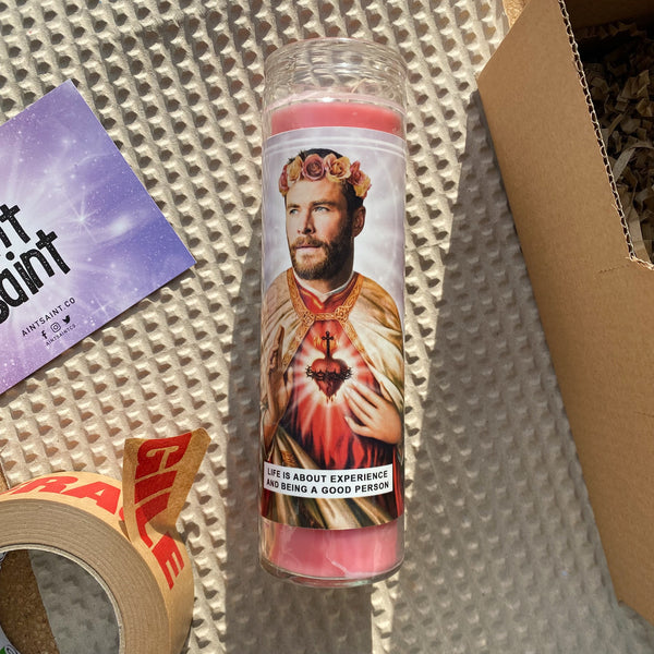 Saint Chris Hemsworth Prayer Candle