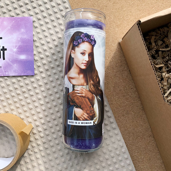 Saint Ariana Grande Prayer Candle