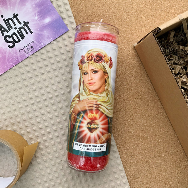 Saint Miley Cyrus Prayer Candle