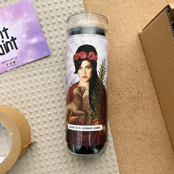 Saint Amy Winehouse Prayer Candle