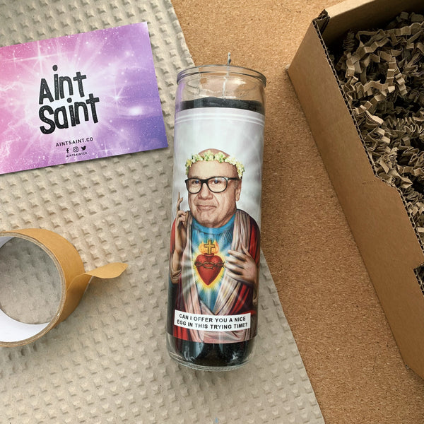 Saint Danny DeVito | Frank Reynolds | It's Always Sunny Prayer Candle