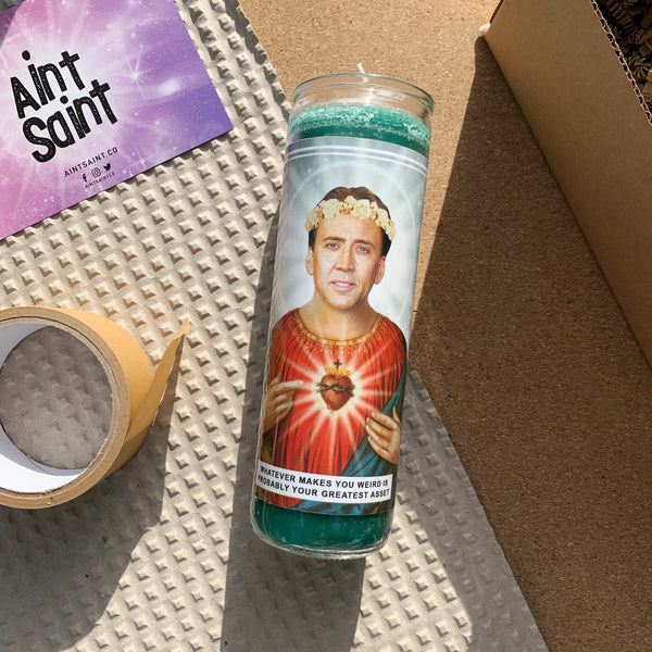 Saint Nicolas Cage Prayer Candle