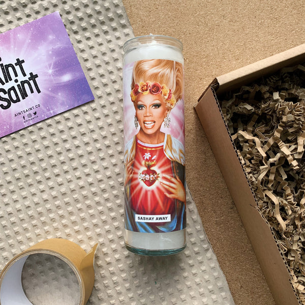 Saint RuPaul Drag Race Prayer Candle