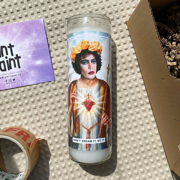 Saint Dr. Frank-N-Furter | Tim Curry | Rocky Horror Prayer Candle