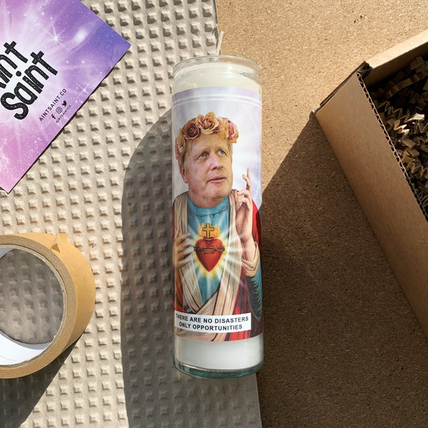 Saint Boris Johnson Prayer Candle