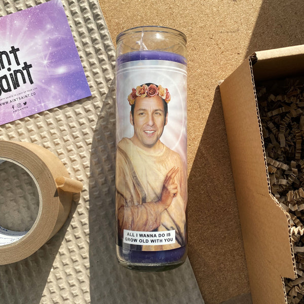 Saint Adam Sandler | Wedding Singer | Big Daddy | Waterboy Prayer Candle