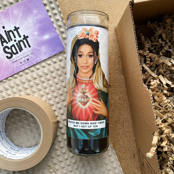 Saint Cardi B Prayer Candle