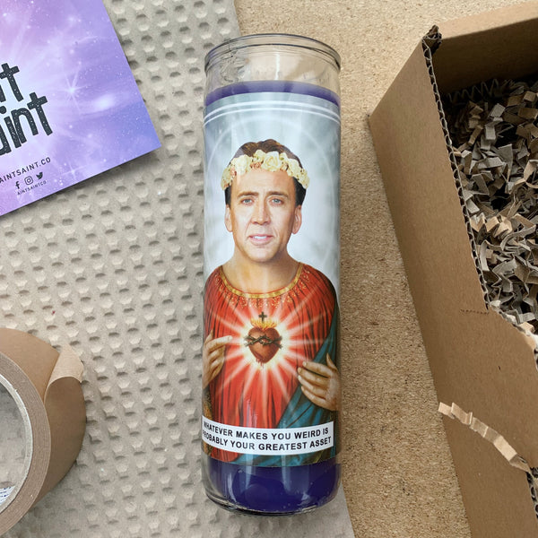 Saint Nicolas Cage Prayer Candle