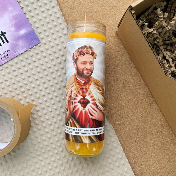 Saint Hugh Jackman Prayer Candle