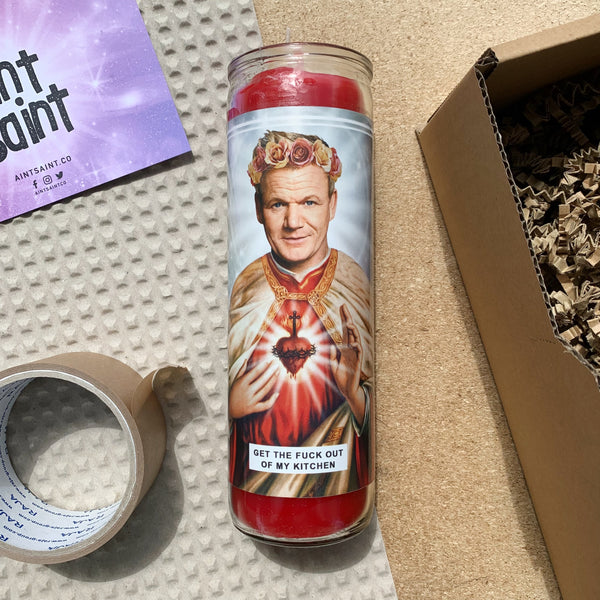 Saint Gordon Ramsay Prayer Candle