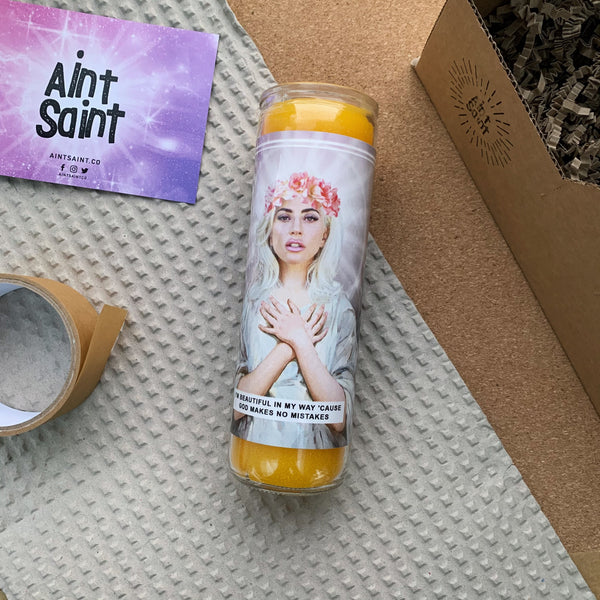 Saint Gaga | Lady Gaga Prayer Candle