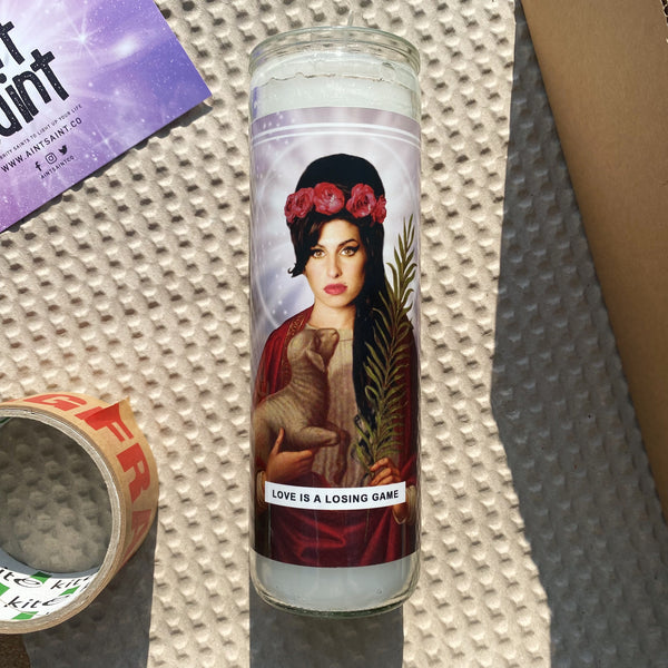 Saint Amy Winehouse Prayer Candle