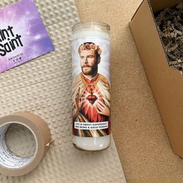 Saint Chris Hemsworth Prayer Candle