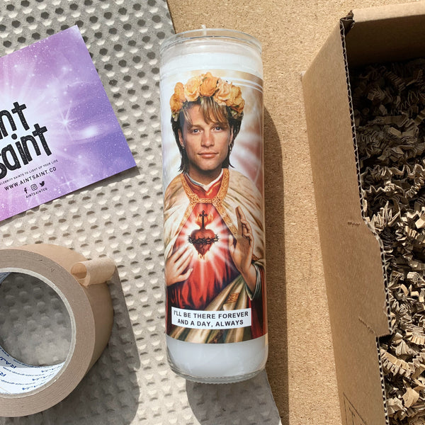 Saint Jon Bon Jovi Prayer Candle