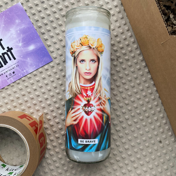 Saint Buffy | Sarah Michelle Gellar Prayer Candle