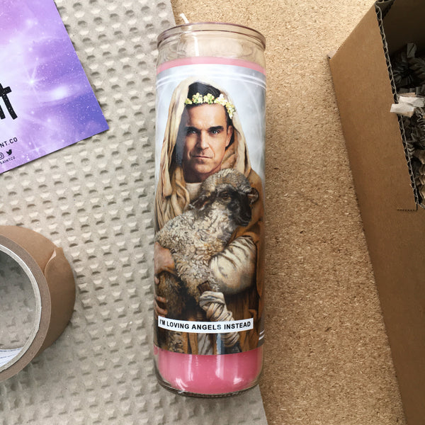Saint Robbie Williams Prayer Candle
