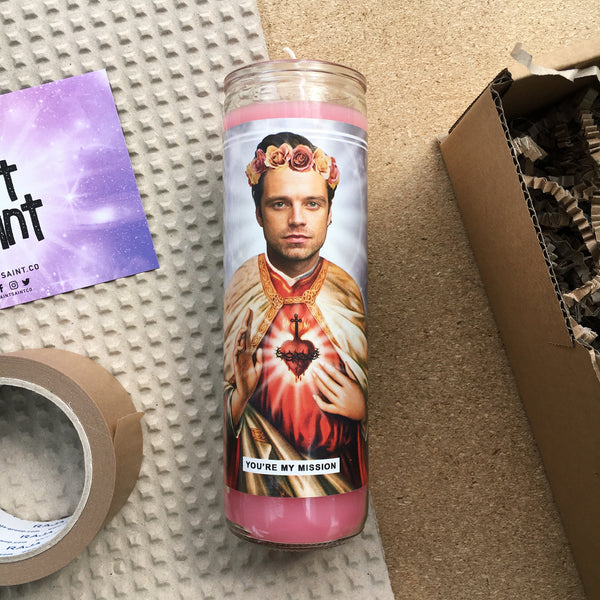Saint Sebastian Stan Prayer Candle