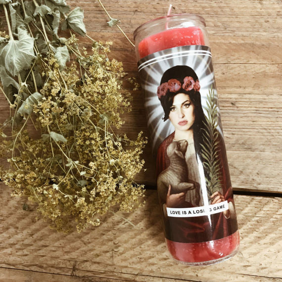 Saint Amy Winehouse Prayer Candle