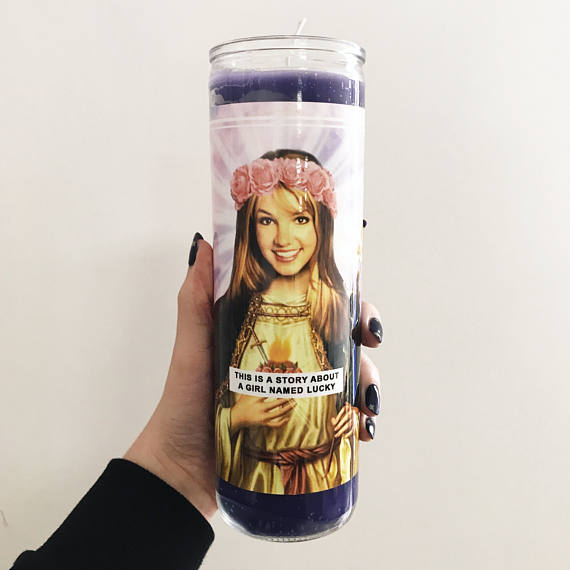 Saint Britney Spears Prayer Candle