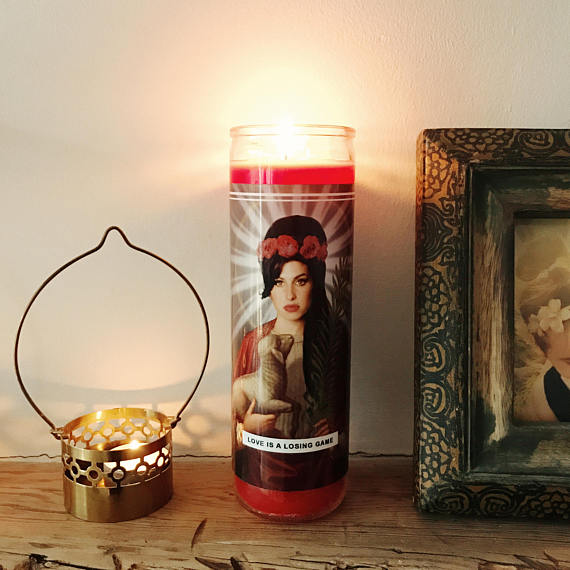 Saint Amy Winehouse Prayer Candle