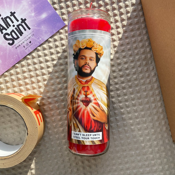 Saint The Weeknd Prayer Candle